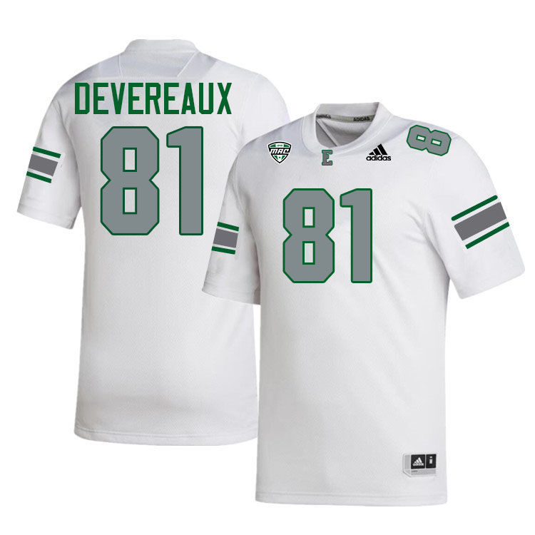 #81 Nick Devereaux Eastern Michigan Jersey,Eastern Michigan University Eagles Football Jersey-White